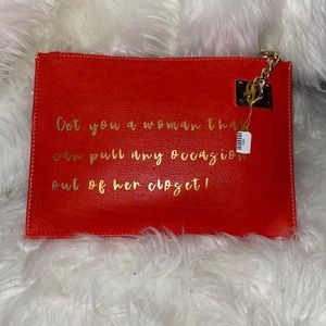 Cute orange wristlet purse sondra roberts